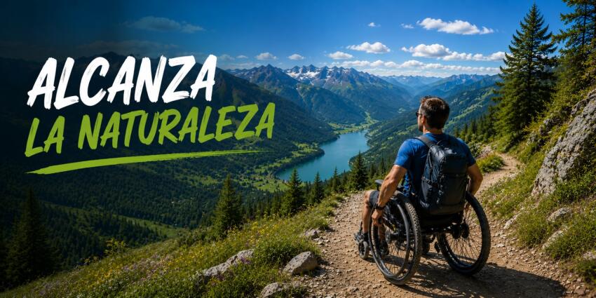 Senderismo adaptado: Sillas de ruedas todoterreno y handbikes para explorar la montaña