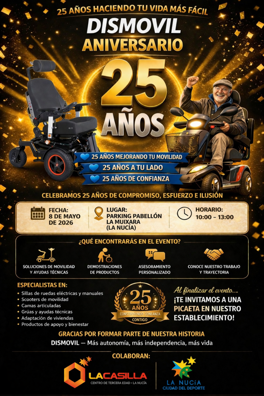 25 años de DISMOVIL: mejorando la autonomía y la calidad de vida de las personas