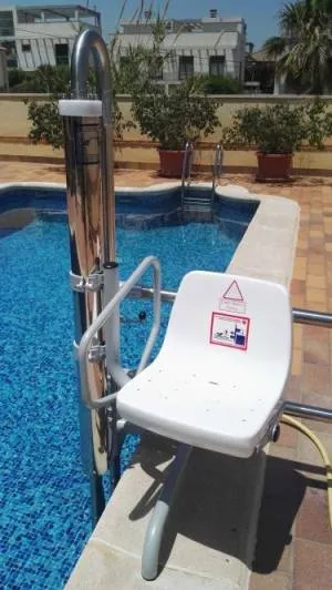 Elevador Hidráulico Fijo Para Piscinas Metalu B2