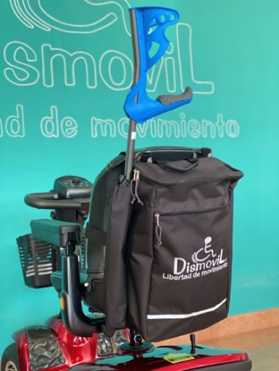 Mochila Respaldo Scooter Con Soporte Bastón