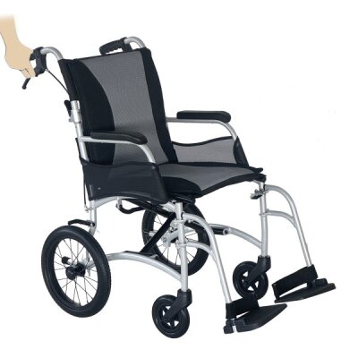 Silla de Ruedas Aluminio Ergo Tansit de Ayudas Dinámicas