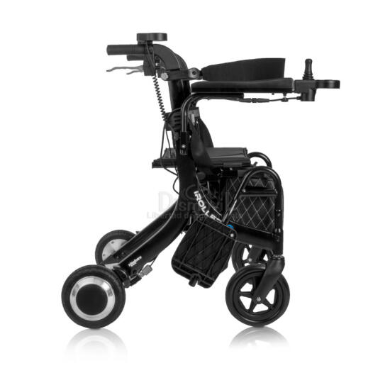 Rollator Electrico IRoller vista lateral reposapies abatibles.jpeg