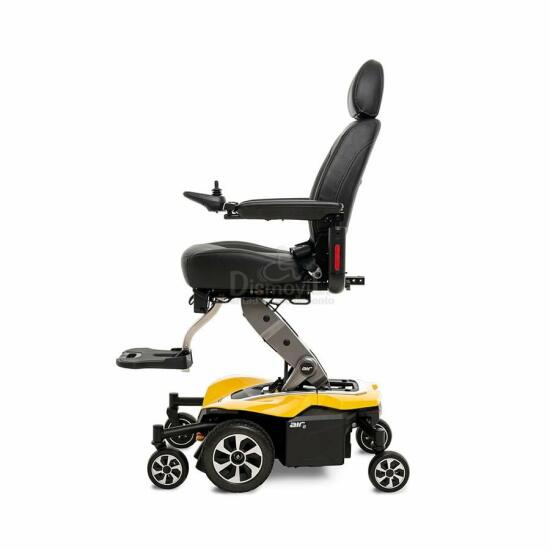 Silla ruedas electrica Jazzy Air 2 amarillo vista lateral.jpg