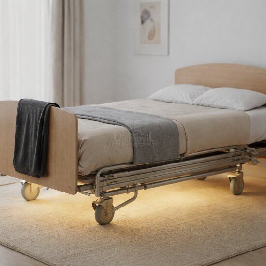Imagen de Nules Plus con luz, cama eléctrica articulada