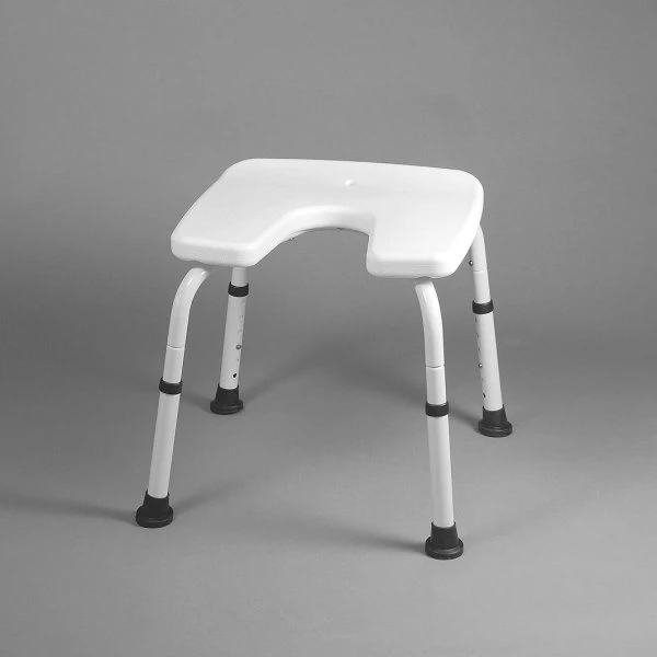 banqueta aluminio asiento en "U", mod: AD537CS