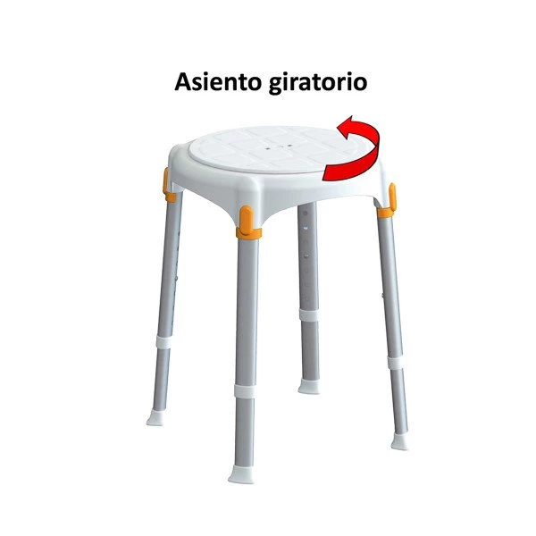 Taburete de Ducha Giratorio Portofino Ad541lu 