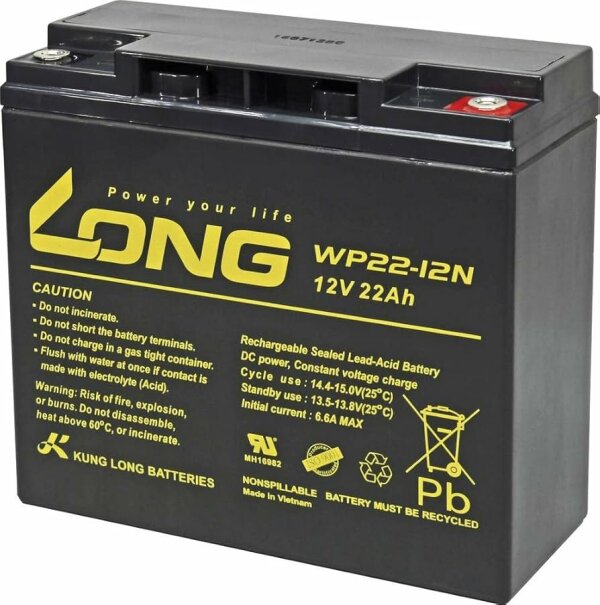 Bateria scooter 22 Ah (AGM)